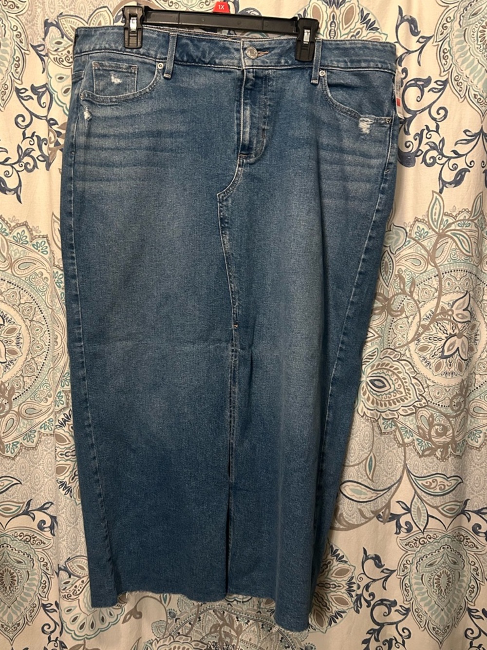 Maurices Blue Long Straight Skirt